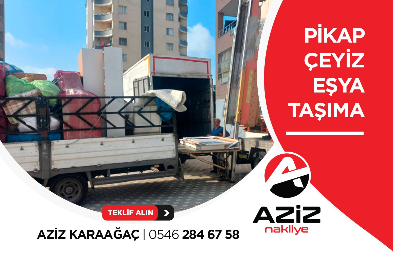 Adana Pikap Nakliye - Aziz Nakliye