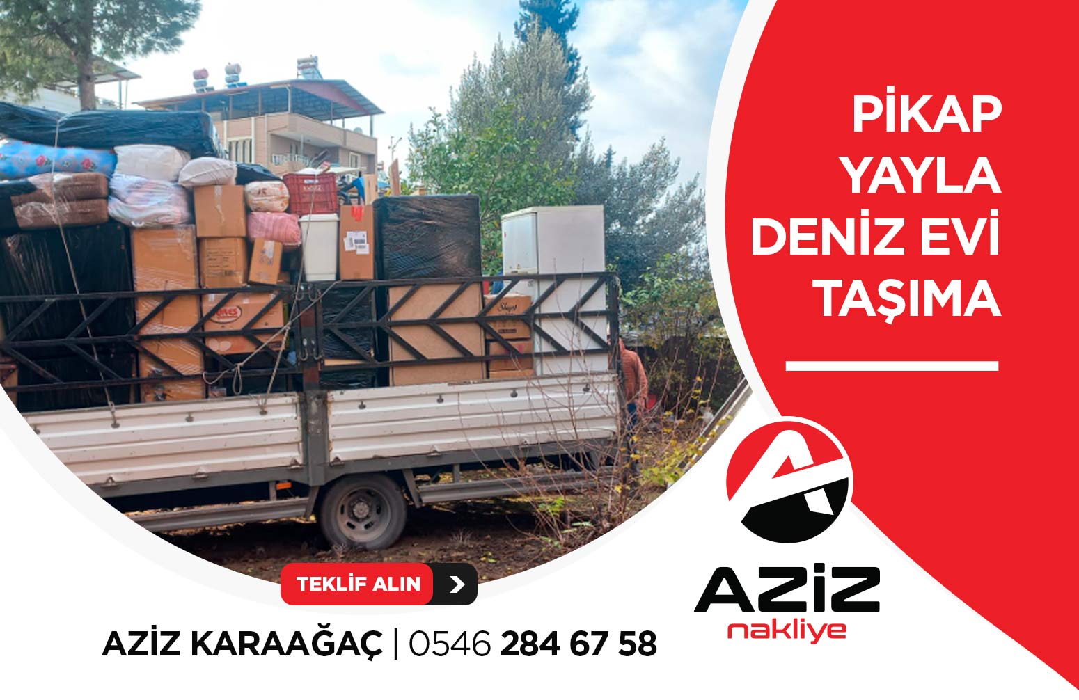 Adana Pikap Nakliye - Aziz Nakliye